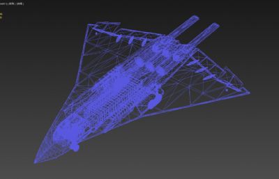 中国J-36第六代隐身战机 歼36塌陷模型