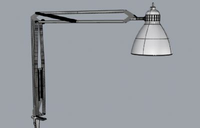 带夹子的工业风台灯rhino模型