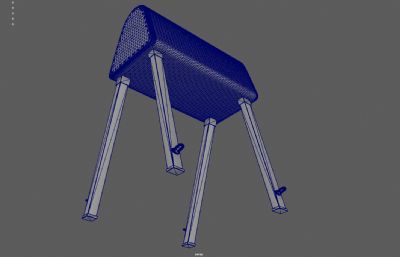 跳马 鞍马 体育器材塌陷模型