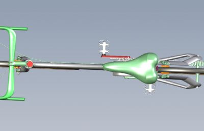 公路自行车 单车igs模型