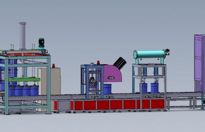 solidworks油漆全自动灌装机