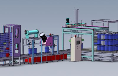 solidworks油漆全自动灌装机