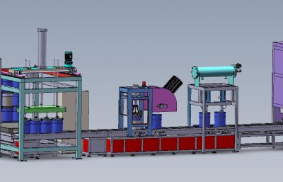 solidworks油漆全自动灌装机