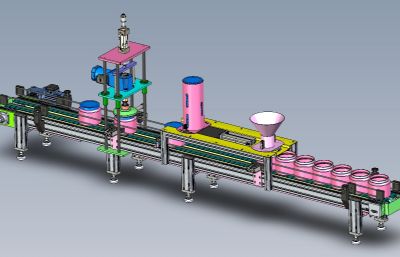 solidworks样品瓶包装机