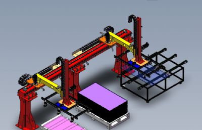 solidworks亚克力板上料机