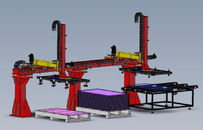 solidworks亚克力板上料机