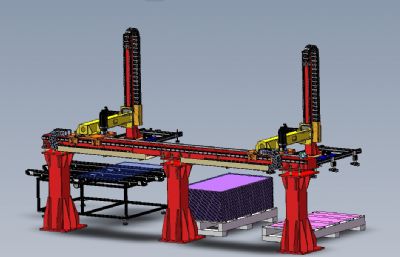 solidworks亚克力板上料机