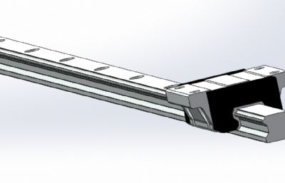 直线滑轨solidworks模型