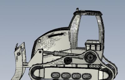 多格式的Bulldozer卡特彼勒履带推土机
