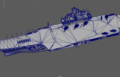 航空母舰 舰载机 库兹涅佐夫号航母塌陷模型
