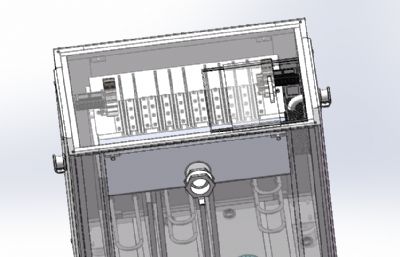 厨余油水分离机solidworks模型