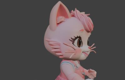 卡通猫娘 q版