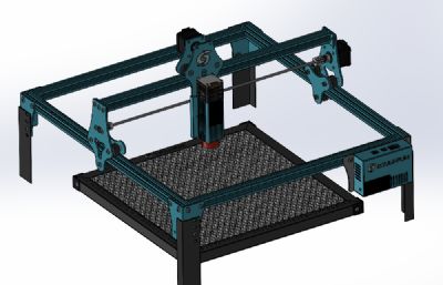 激光雕刻机step模型