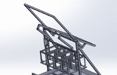 手动砖机solidworks模型