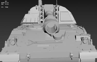 德国PzH-2000自行榴弹炮塌陷模型