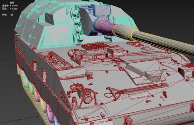 德国PzH-2000自行榴弹炮塌陷模型