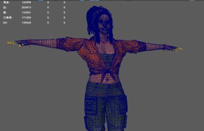非洲女性 外国女人黑人 RPG游戏人物