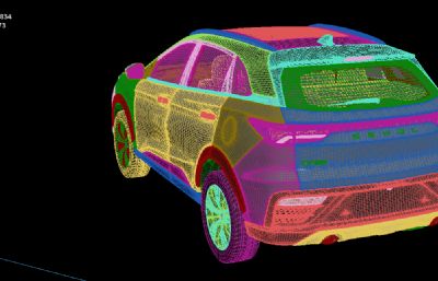 江汽 思皓QX JAC Sei6 Pro汽车塌陷模型