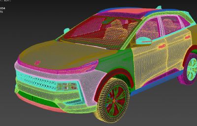 江汽 思皓QX JAC Sei6 Pro汽车塌陷模型