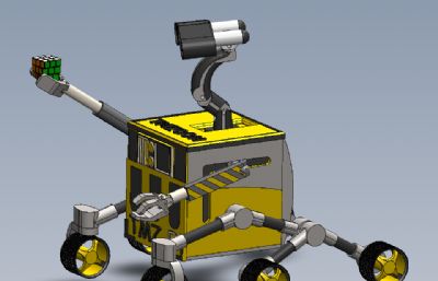 平滑轮瓦力solidworks模型