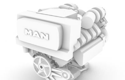 V8发动机rhino模型
