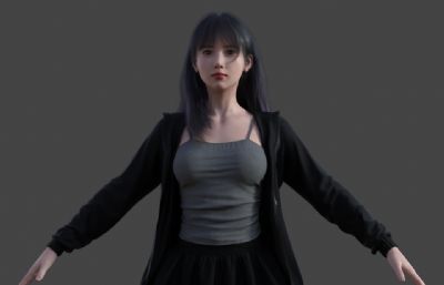现代美女休闲旅游服 春季服装