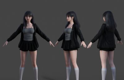 现代美女休闲旅游服 春季服装