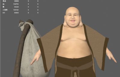 笑面佛 弥勒佛 高僧和尚 胖僧人