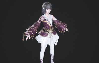 古装汉服 可爱古风小女孩