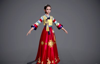 古装汉服 朝鲜族新年服装