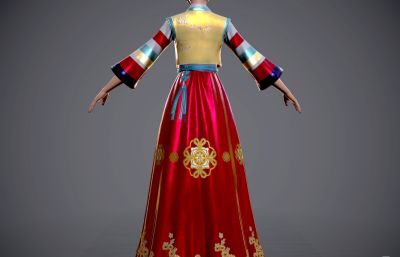 古装汉服 朝鲜族新年服装