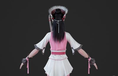 少数民族小姐姐 苗族白族少女