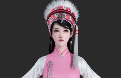 少数民族小姐姐 苗族白族少女