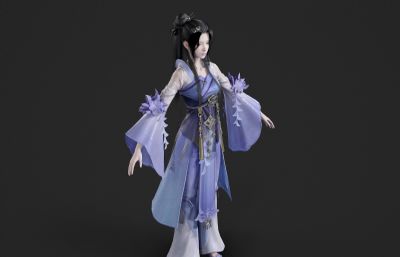 紫衣仙侠小姐姐