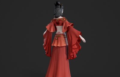 古代红妆新娘小姐姐