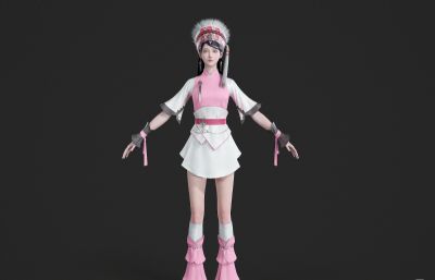 少数民族小姐姐 苗族白族少女