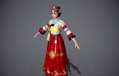 古装汉服 朝鲜族新年服装