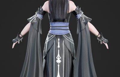 古装汉服小姐姐 古代女侠 仙侠美女 两套服装