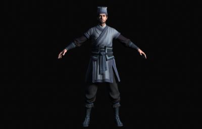 古代家丁仆人 古装汉服小厮