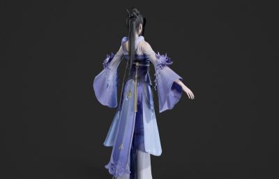 紫衣仙侠小姐姐