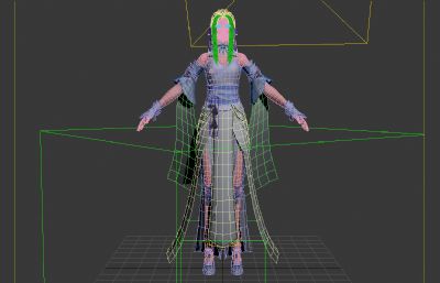 古装汉服小姐姐 古代女侠 仙侠美女 两套服装