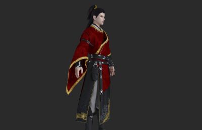 古代帅气的侠客 古装汉服人物