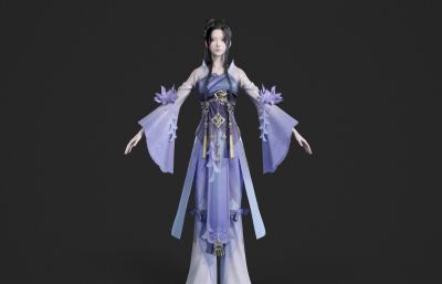 紫衣仙侠小姐姐