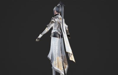古装汉服 古代美女将军 女战士