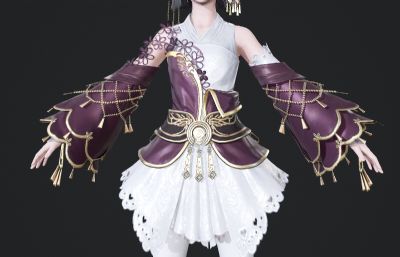 古装汉服 可爱古风小女孩