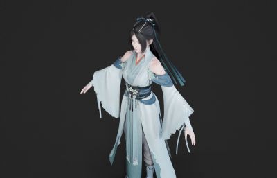 清秀古装美女小姐姐
