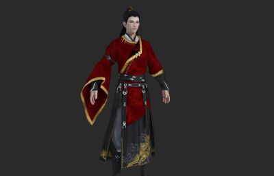 古代帅气的侠客 古装汉服人物