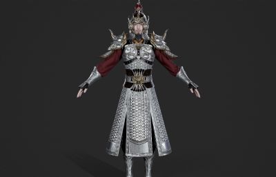 古代武将将军 盔甲铠甲 山文甲