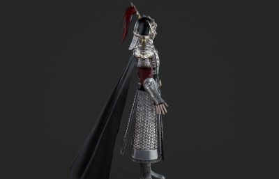 古代武将将军 盔甲铠甲 山文甲