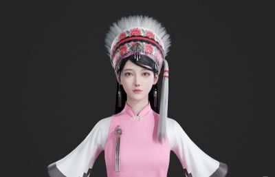 少数民族小姐姐 苗族白族少女